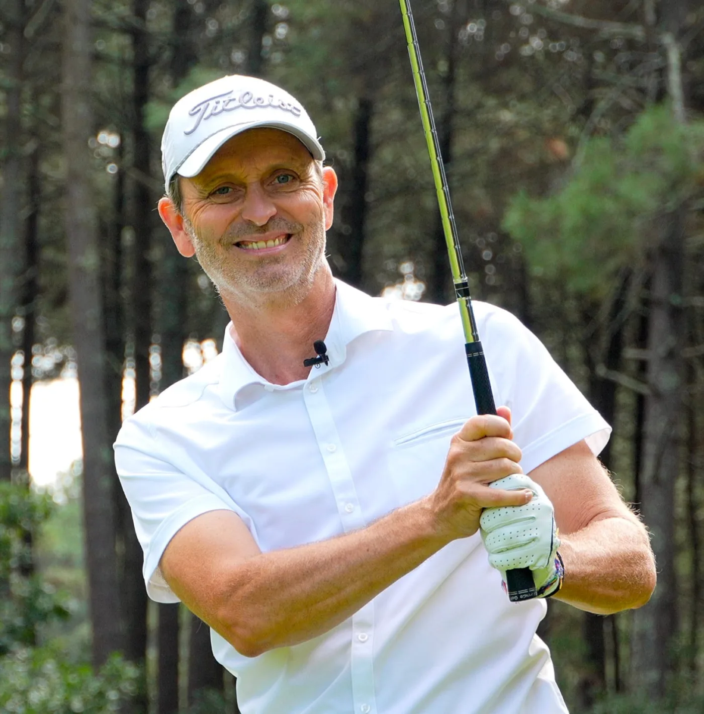 Philippe Uranga sur un parcours de golf