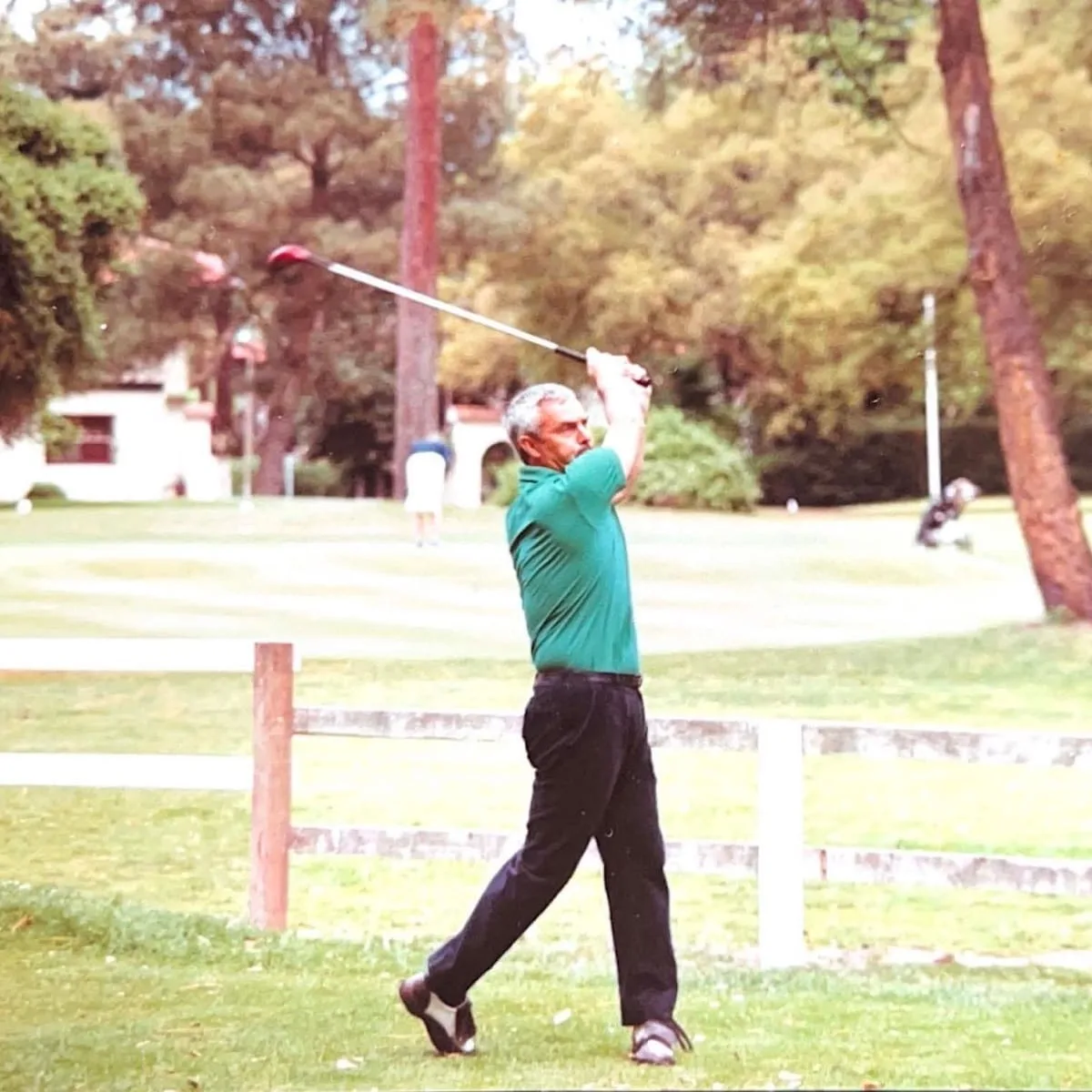 Pierre Uranga sur un parcours