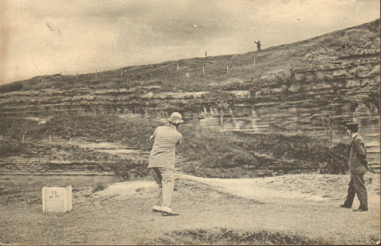 Golf de Biarritz - la montée de la falaise